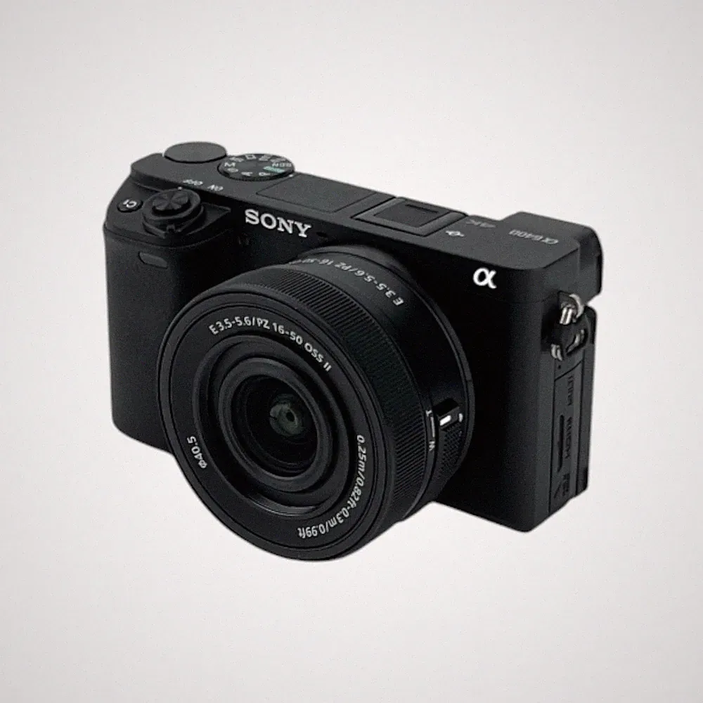 Sony Alpha 6400 Vlogging Systemkamera APS-C 16–50mm Objektiv Autofokus 4K-Video
