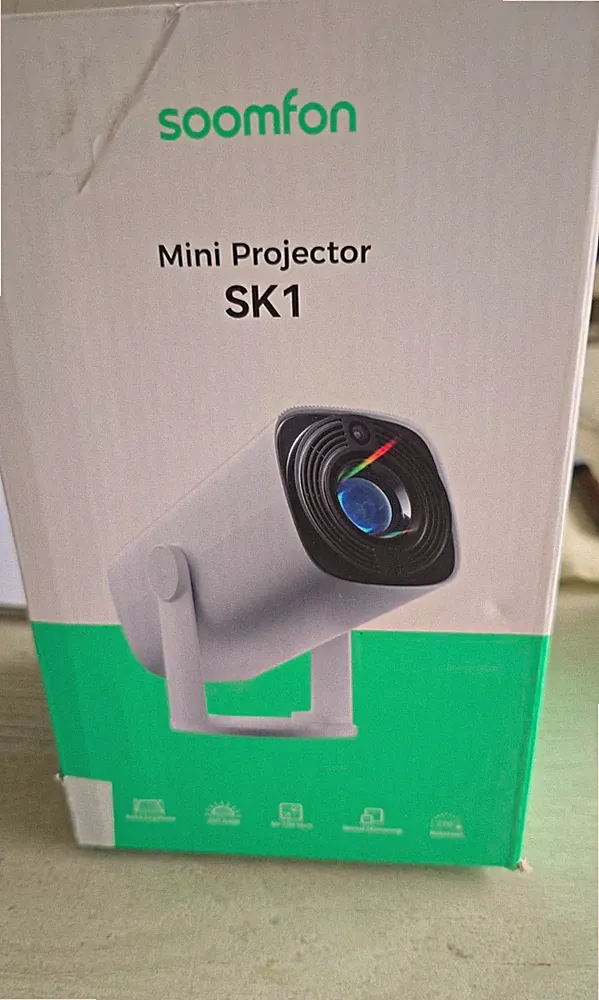 soomfon SK1 LCD Beamer 260 ANSI 720p HD Bluetooth Trapezkorrektur