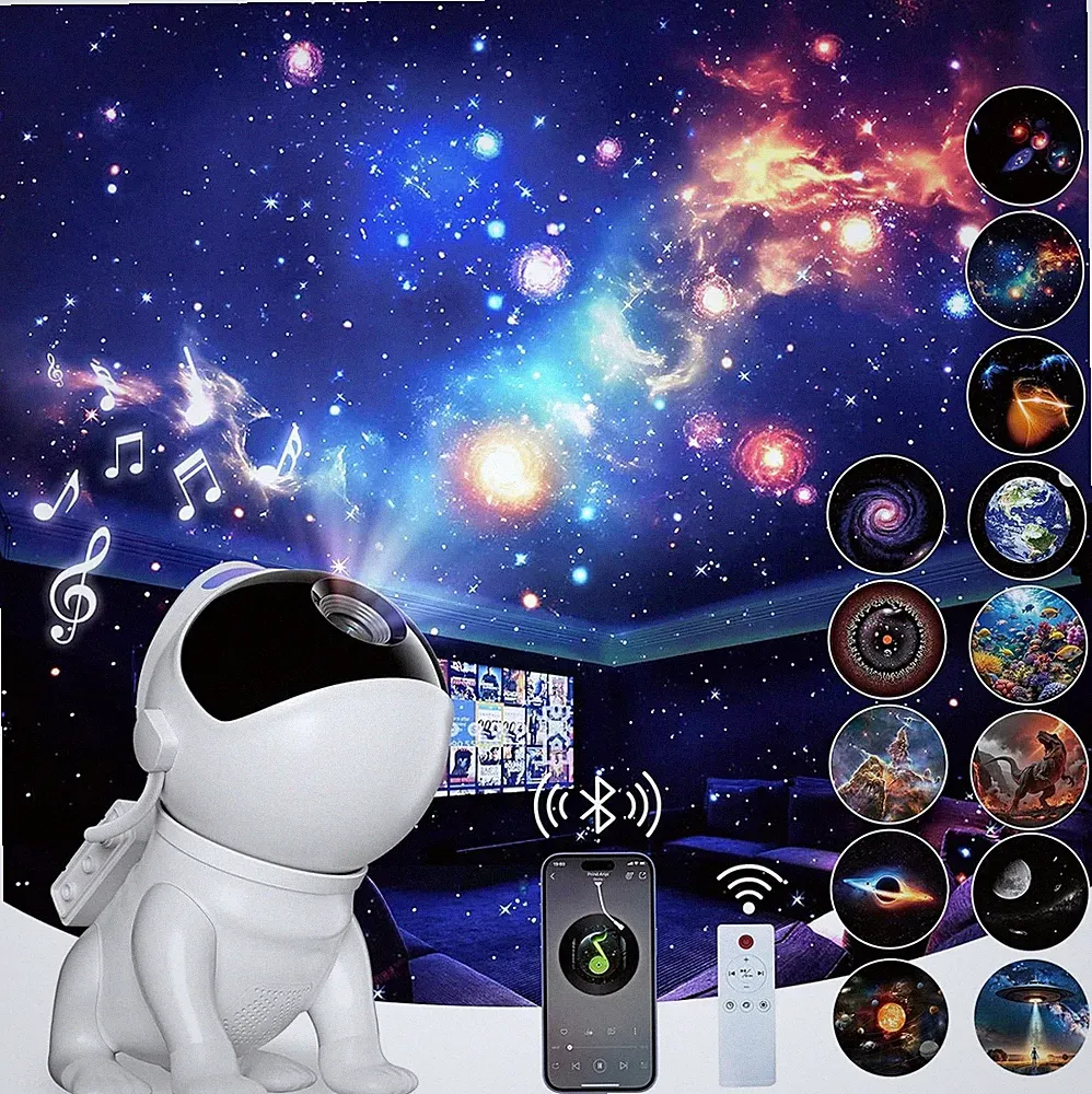 Sternenhimmel Projektor, 4K HD Planetarium Projektor mit 12 Planetenscheiben,15