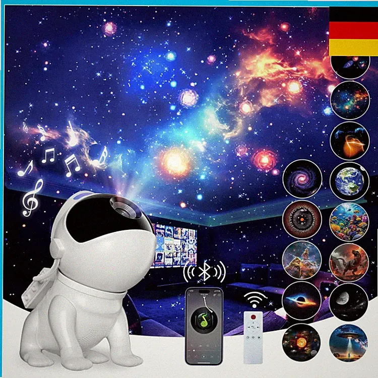 Sternenhimmel Projektor 4K HD Planetariumsprojektor 12 Planetensche