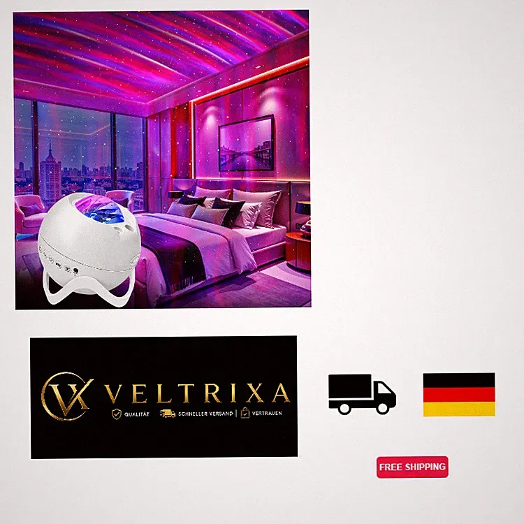 Sternenhimmel Projektor BL-XK09 mit Bluetooth und Fernbedienung, 360 Panorama, 8