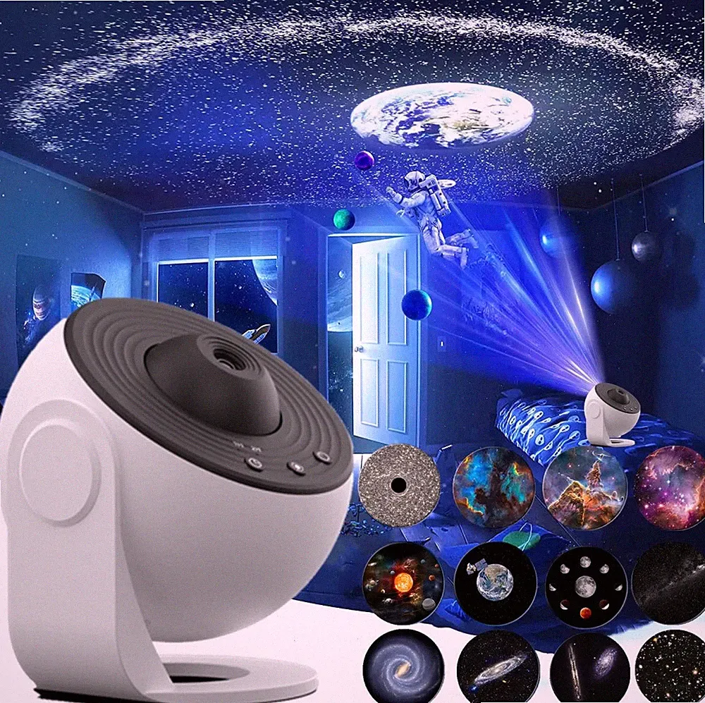 Sternenhimmel Projektor LED Lampe Galaxy Nebula Star Erde Planetarium Nachtlicht
