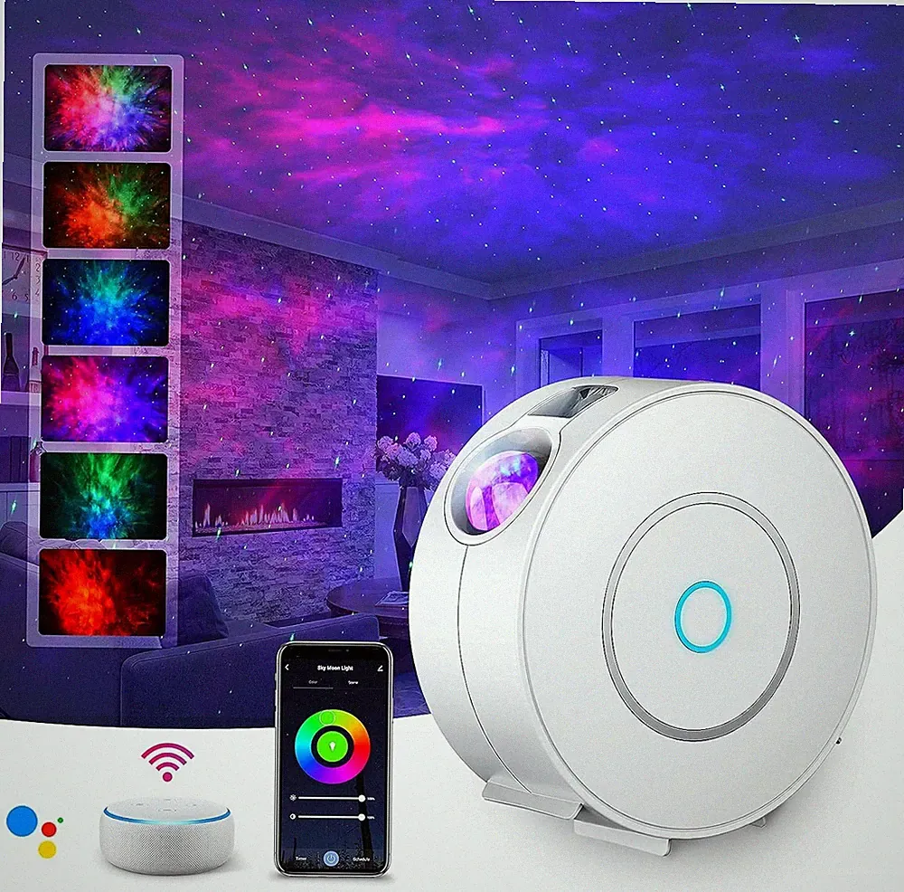 Sternenhimmel Projektor WiFi Smart Nachtlicht 3D Galaxy