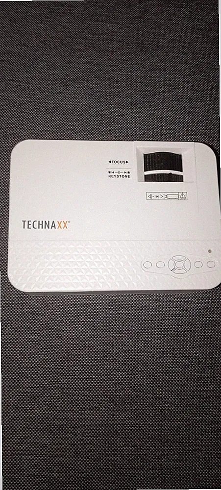 TECHNAXX TX-113 Mini LED Beamer LCD 800x480 HDMI USB VGA Lautsprecher weiß