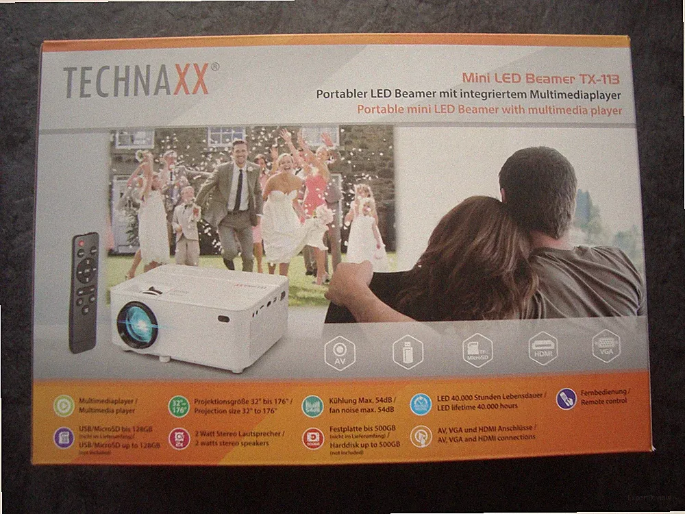 Technaxx TX-113 Mini LED Beamer Neu und OVP
