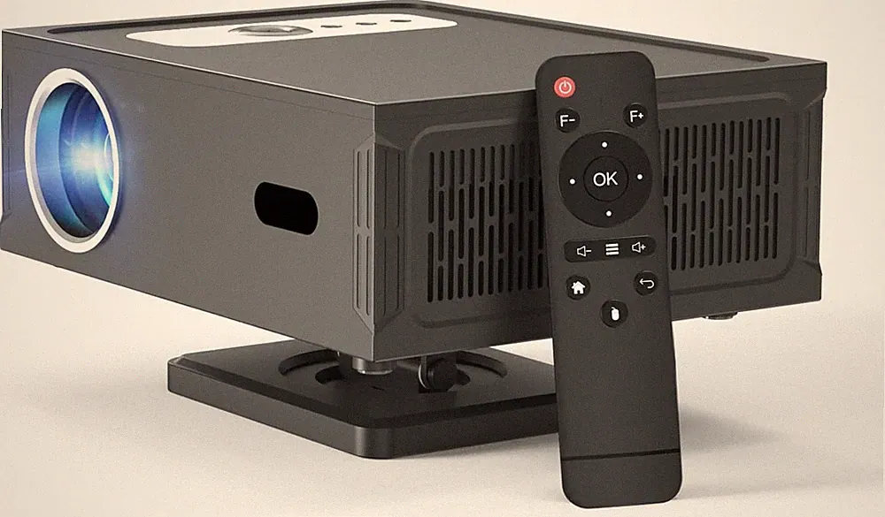 Teuyau Smart Beamer Full HD 1080P Unterstützt 4K,Projektor 4K mit WiFi 6 BT 5.0