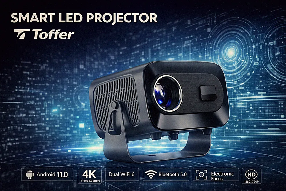 Toffer projector black 4K-Hard-decording new