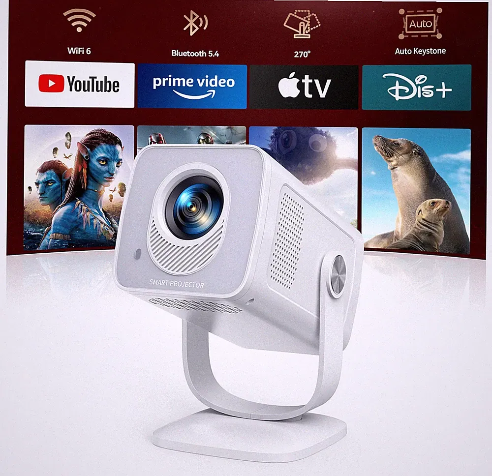 TOPTRO Mini Beamer 1080P 4K unterstützt?Android 13 & Kurzdistanz? Tragbar
