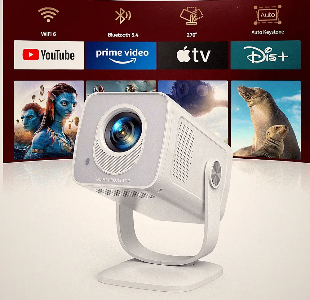 TOPTRO Mini Beamer 1080P 4K unterstützt?Android 13 & Kurzdistanz? Tragbar