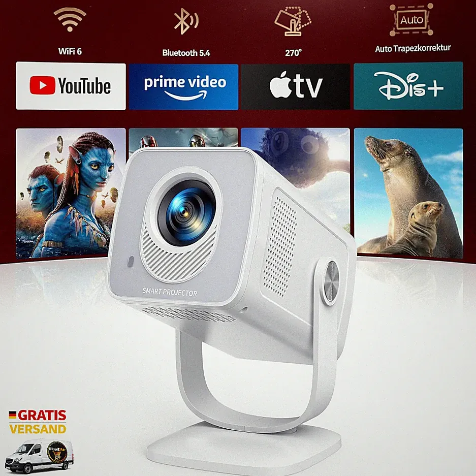 Toptro TP2 Mini Beamer 4K 1080p 270 Dreh
