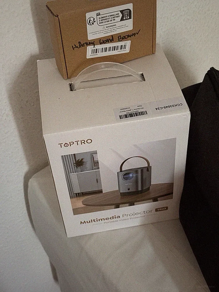 Toptro TR23 Mini Projektor, Tragbar, WiFi, Bluetooth, 8000 Lumen, Full HD | OVP