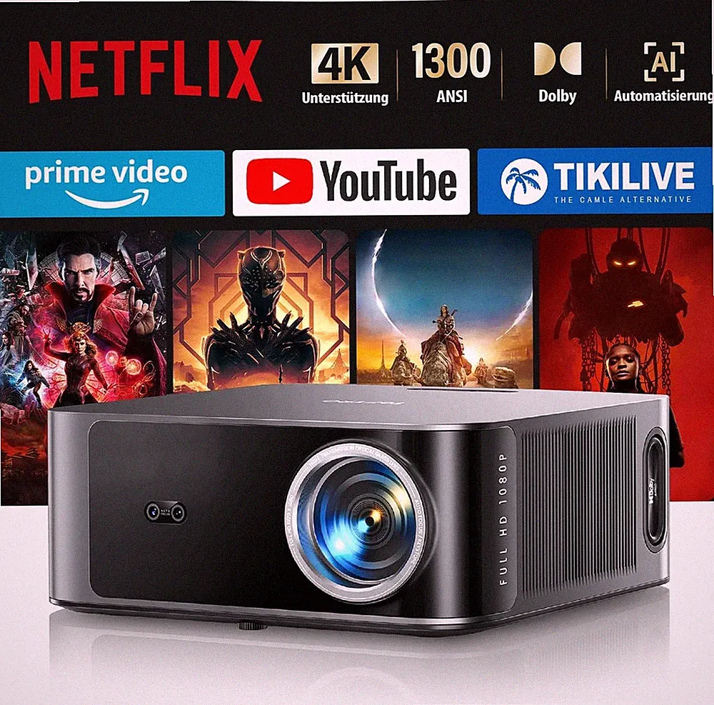 TOPTRO X9 4K Beamer Smart Projektor WiFi Bluetooth