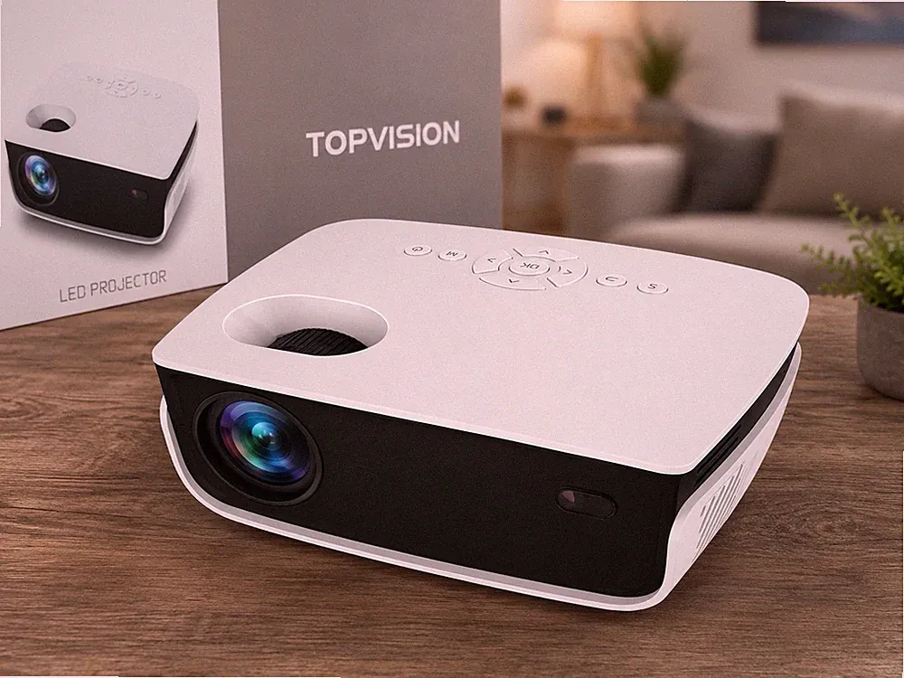 TOPVISION Mini LED Beamer RD850 | WLAN | LED-Projektor | 48 W | Neu & OVP