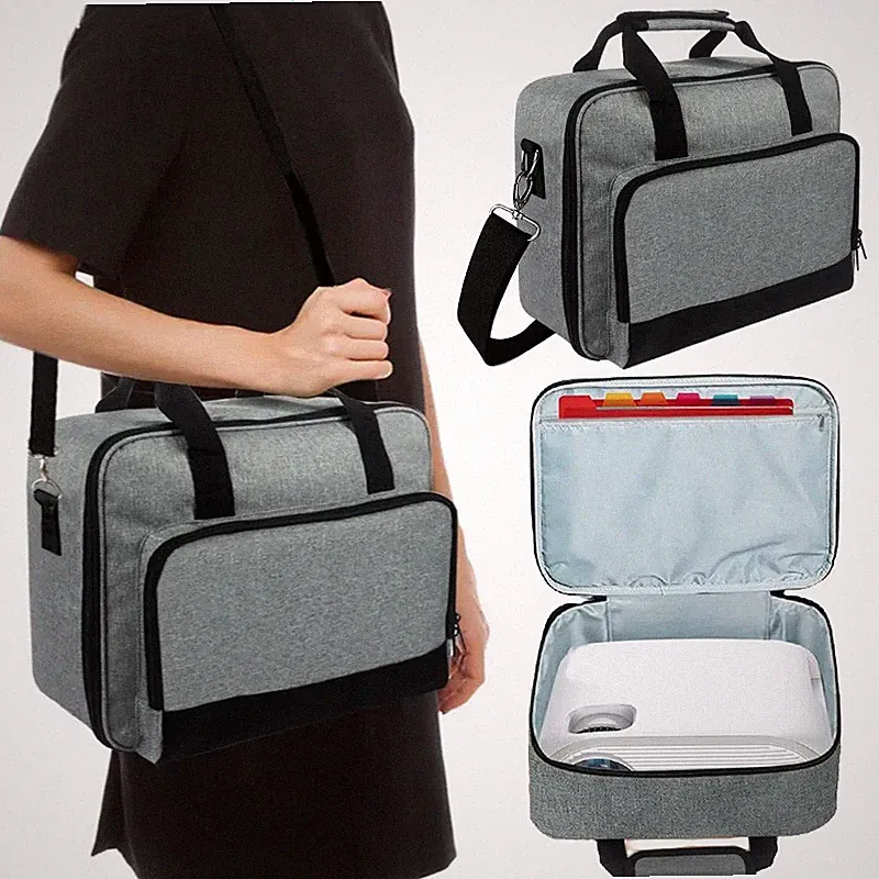 Tragbare Aufbewahrungs-Schultertasche für Epson BenQ ViewSonic Projektor Zubehör