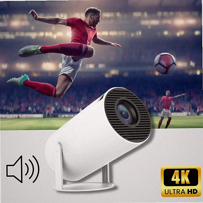 Tragbarer 4K Beamer Mini Wifi Bluetooth Stereo Sound HMDI Home CINEMA