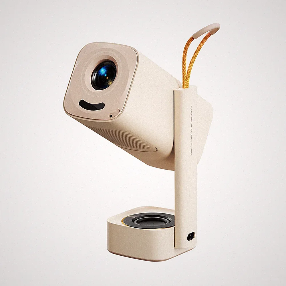 Tragbarer, faltbarer Multimedia-Projektor mit WLAN, Bluetooth und FullHD 1080p