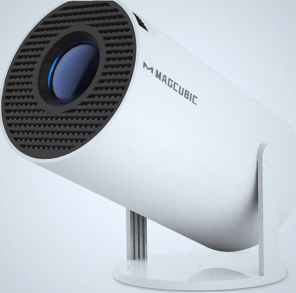 Tragbarer Mini-Beamer 180° Drehung, 40–200 Zoll, 8000 Lumen, Android 11, WiFi6