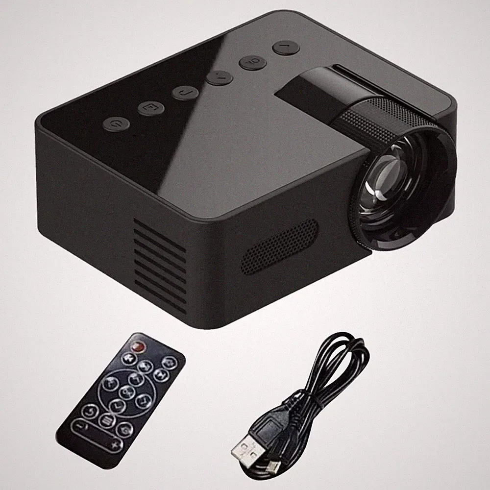Tragbarer Projektor 1080P HD 16:9 1.6:1 LED Home Wireless Compact Projektor