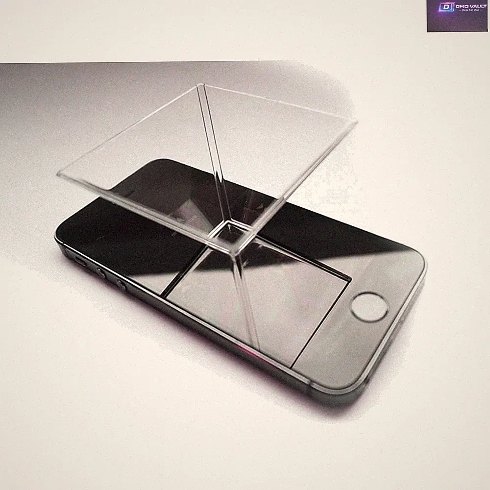 Tragbarer Spectre Smartphone 3D Hologramm Projektor - Doppelpack für endlosen Spaß
