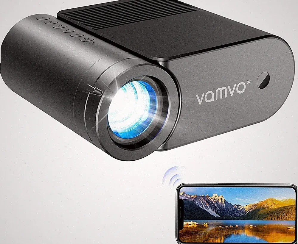Tragbarer WiFi Beamer 1080P Außenkino 200 Zoll für Smartphone