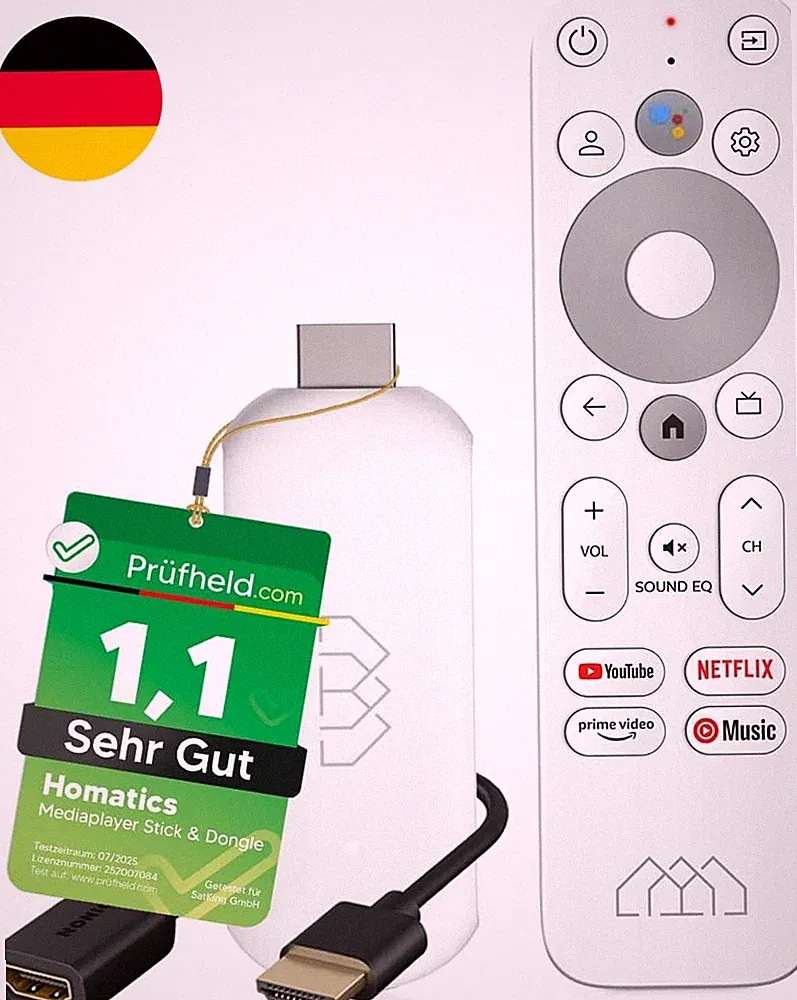 TV Stick 4K UHD Google TV | Netflix Android 12 | Chromecast | WiFi Bluetooth | H