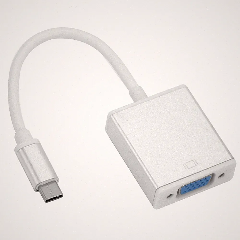Typ-C Stecker auf VGA Buchse Full 1080 P USB 3.1 Adapterkabel für TV Projektor