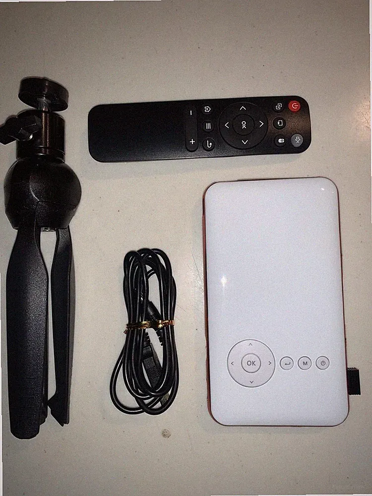 UENO-mono T89A Kompaktprojektor mit App-Unterstützung Fire TV Wand Decke