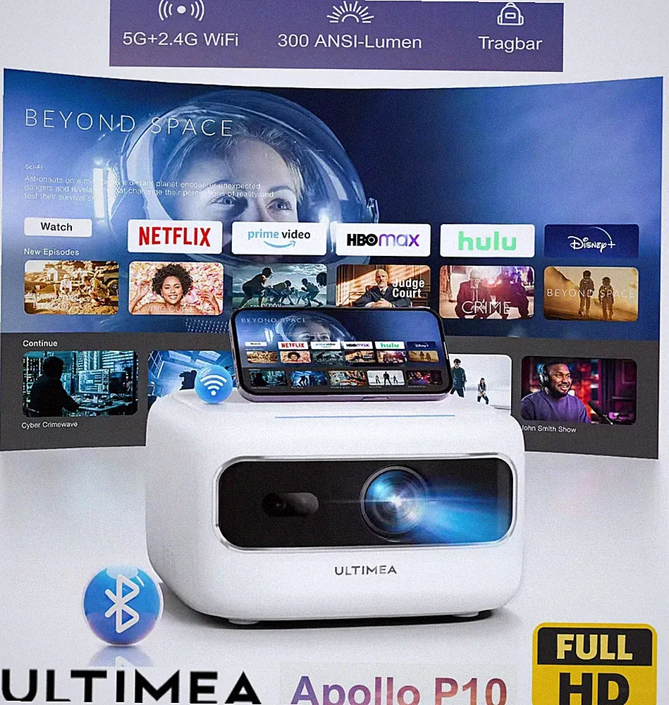Ultimea Apollo P10 Full HD 1080P Decoding Videoprojektor, Tragbarer mini Beamer