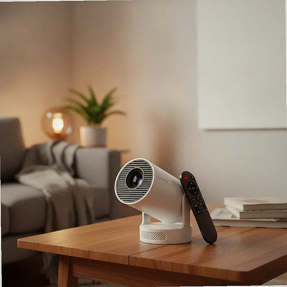 Ultra-tragbarer 1080P Mini Projektor mit WiFi 6 & 5W Lautsprecher für Zuhause & Reisen