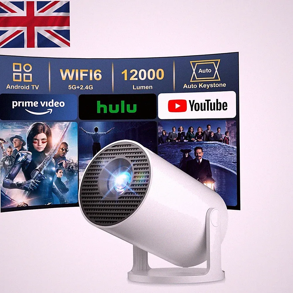 Ultra-tragbarer Kurzdistanzprojektor mit 8K-Unterstützung & automatischer Trapezkorrektur