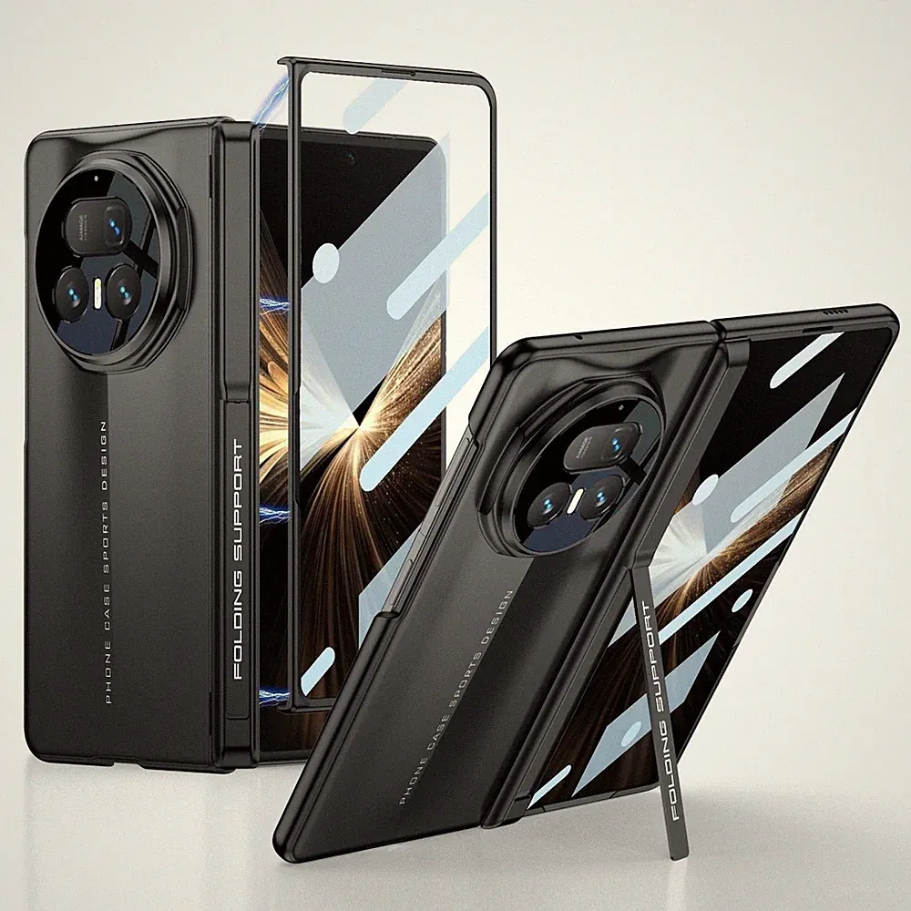 Ultradünne Magnet Hülle für Honor Magic V5 mit integriertem Schutzglas Schwarz