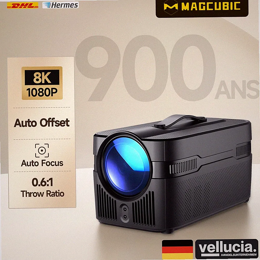 Ultrakurzdistanz Beamer◼️Magcubic HY450C Projektor 900 ANSI 1080p BT 5.4 WIFI 6