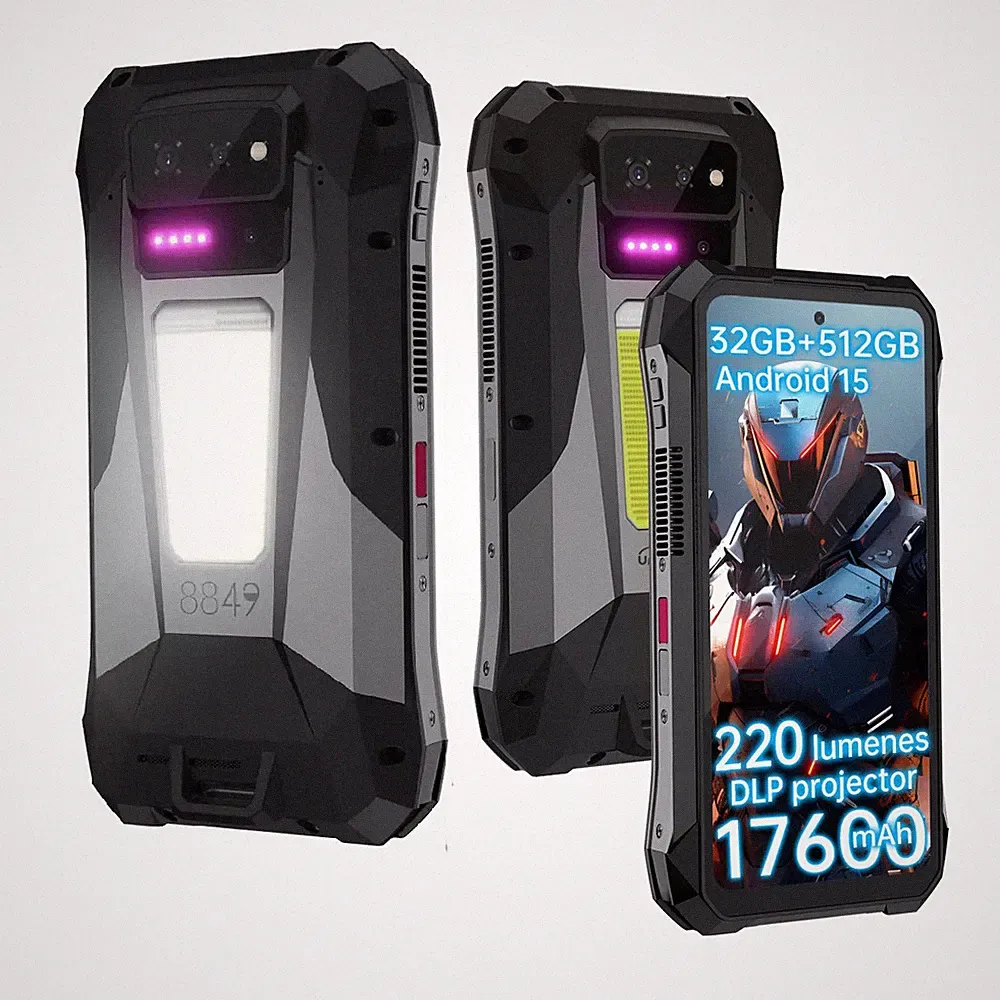 Unihertz 8849 TANK X Projektor 5G ROBUST Smartphone 32GB+512GB 17600mAh 6,78"NFC