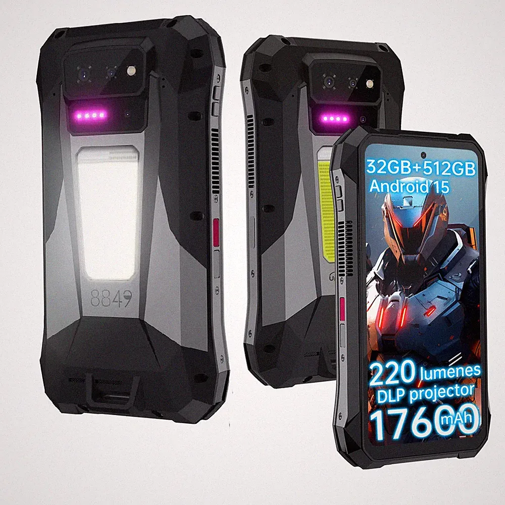 Unihertz 8849 TANK X Projektor 5G ROBUST Smartphone 6,78"32GB+512GB 17600mAh NFC