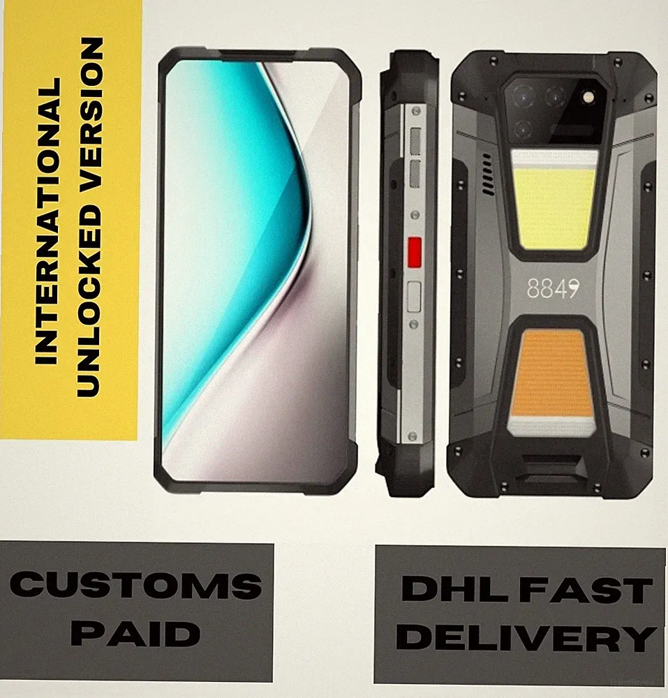 Unihertz Tank 2 Laserprojektor robustes Telefon, Nachtversion, 12GB+512GB