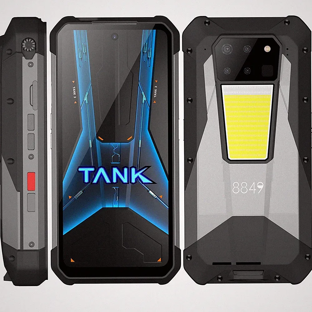 Unihertz Tank 3 Pro 8849 Kinoprojektor 5G ROBUST Smartphone 36GB+512GB 23800mAh