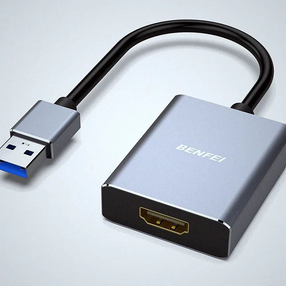USB auf HDMI Adapter 1080p für Windows 11/10/8.1/8/7 - Nicht für Mac