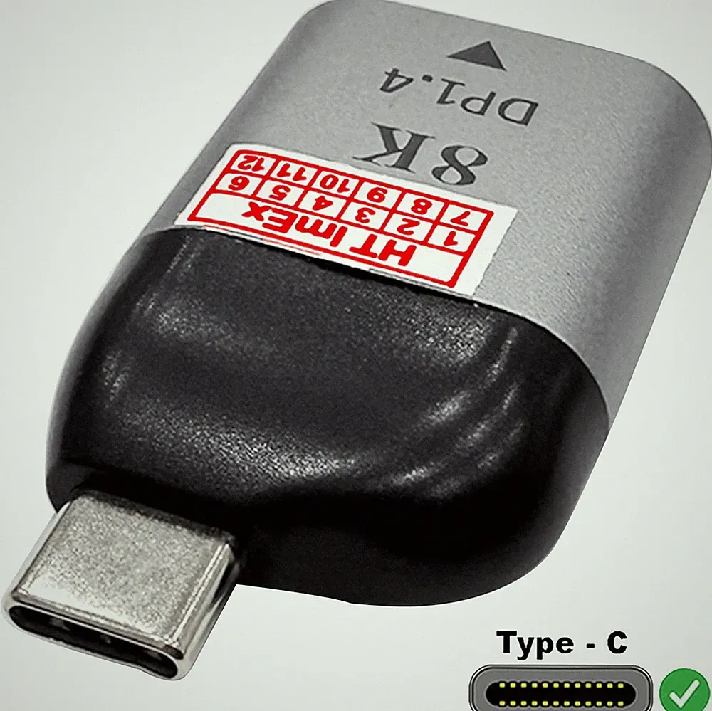 USB-C auf DP1.4 Adapter 8K 3D für Handy, Laptop, Tablet, Fernseher, Beamer