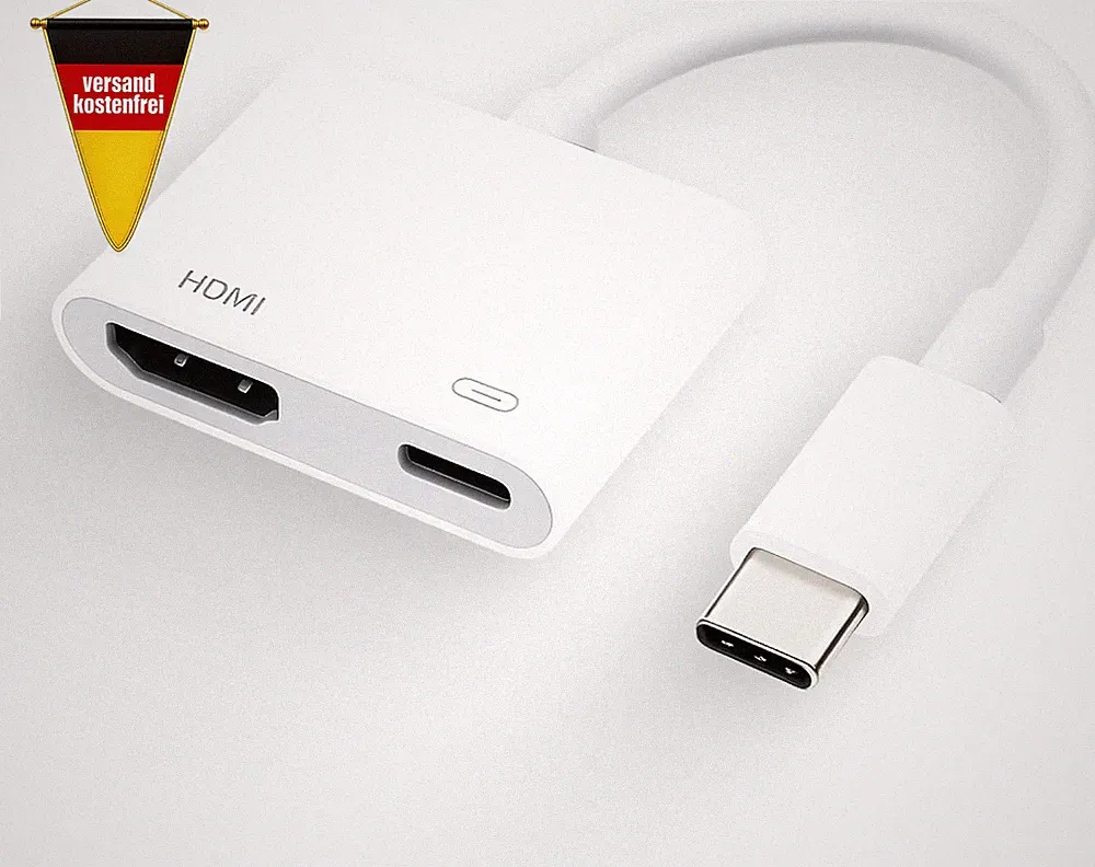 USB C auf HDMI Adapter 4K 60Hz für Monitore, Projektoren, TV, tragbar