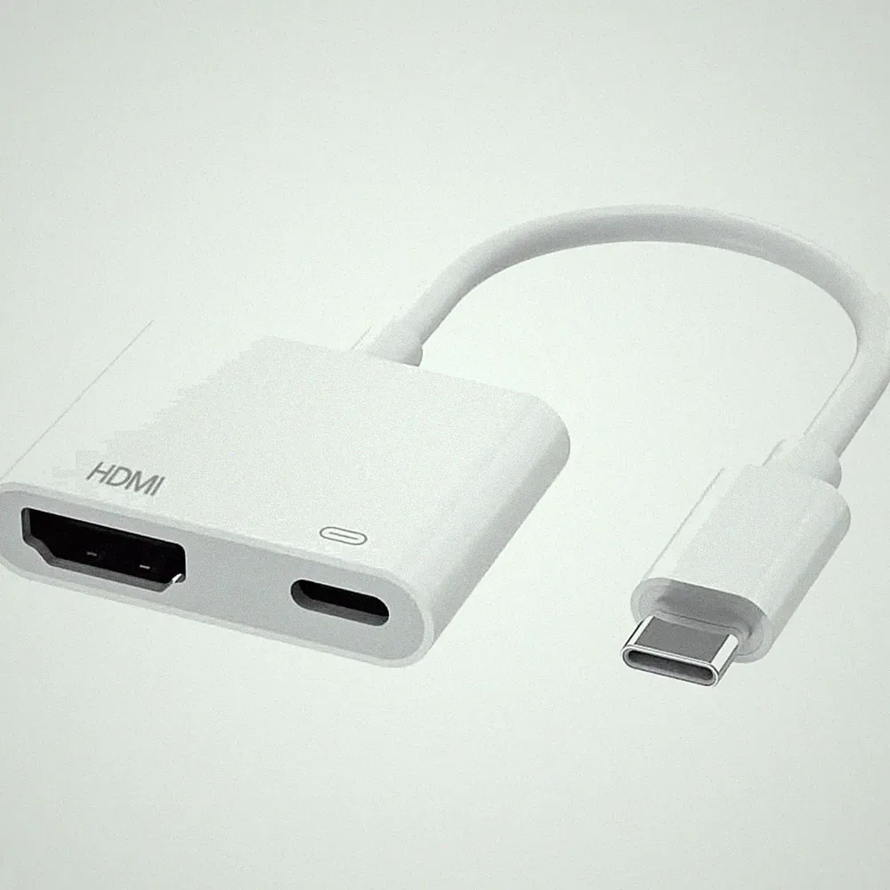 USB C auf HDMI Adapter 4K Konverter Plug & Play Synchro für TV Monitor Projektor