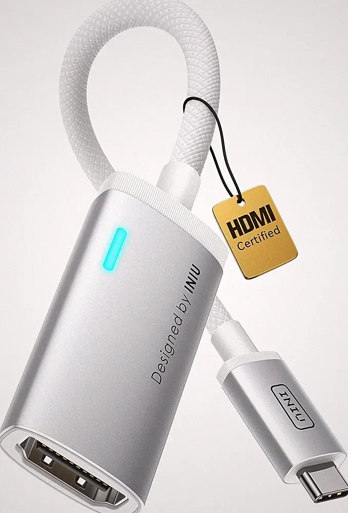 USB C auf HDMI Adapter 4K, Typ-C Kabel für MacBook, iPad, iPhone, Surface