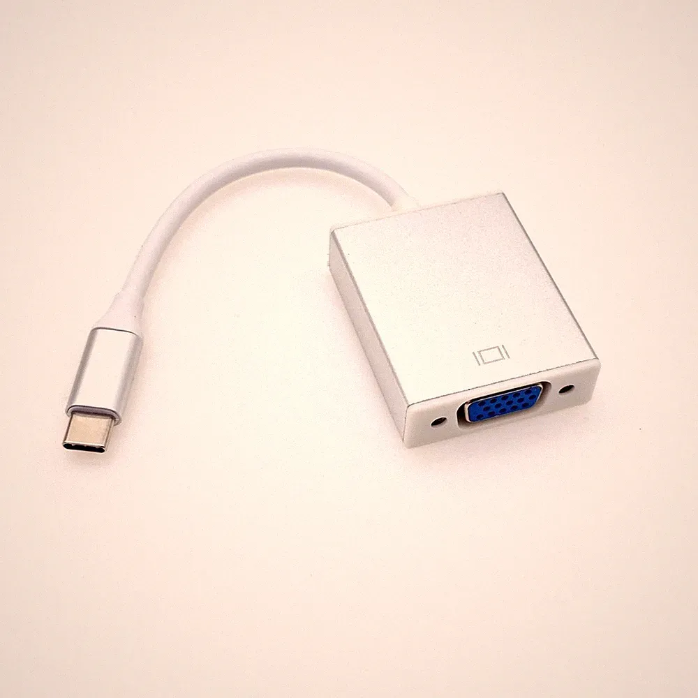 USB C auf VGA Adapter, Thunderbolt 3/4 USB 3.1 Typ C Stecker auf VGA Buchse A...