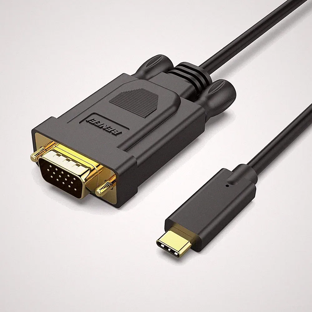 USB-C auf VGA Kabel, 1,8m, kompatibel mit Laptops, Monitor, Projektor