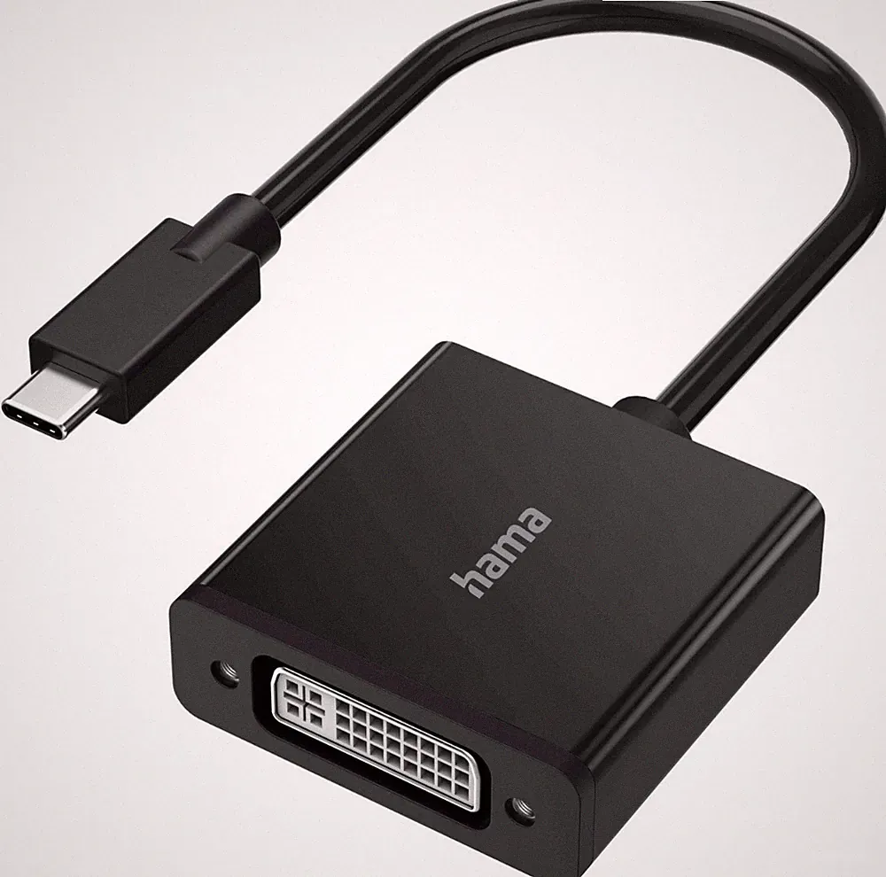 USB-C Stecker auf DVI Adapter Wandler 4K UHD PC Notebook Monitor Beamer TV