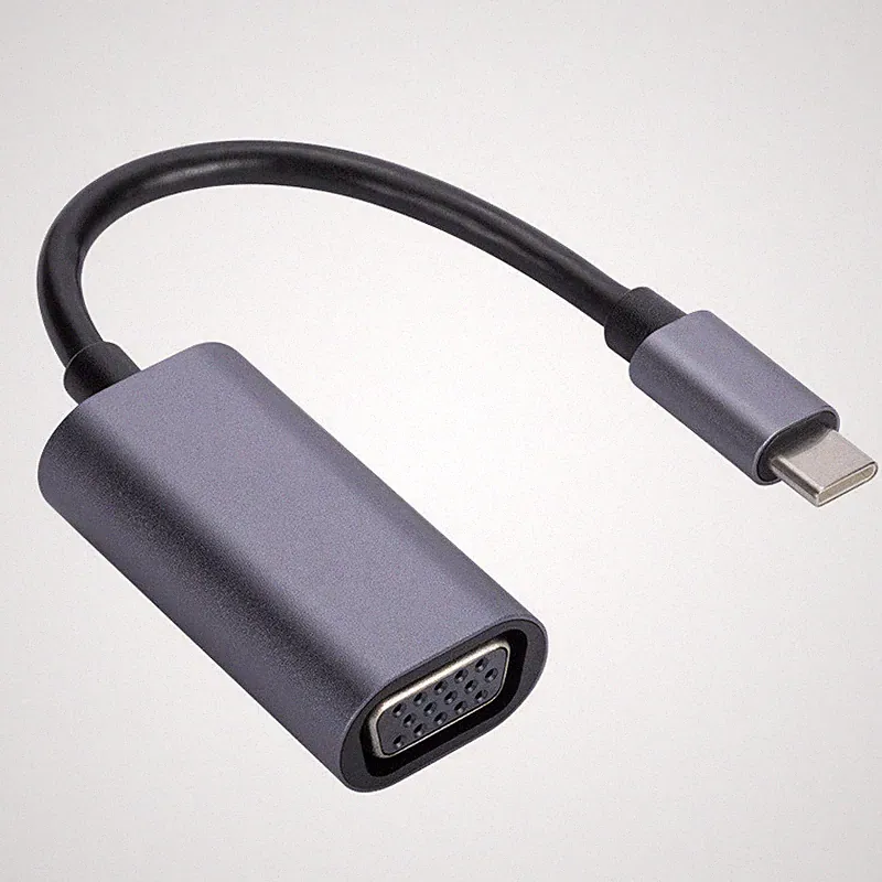 USB-C Type-C auf VGA Adapter-Kabel 3.1 Konverter Monitor Beamer für Laptop Handy