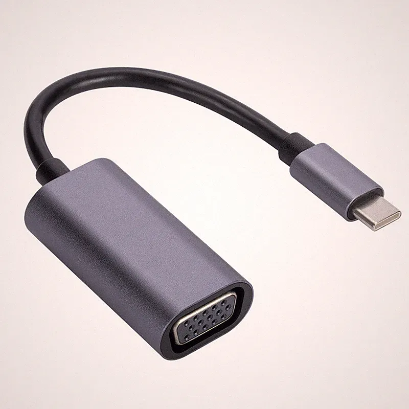 USB-C Type-C auf VGA Adapter-Kabel Konverter Monitor Beamer für Laptop Handy RF
