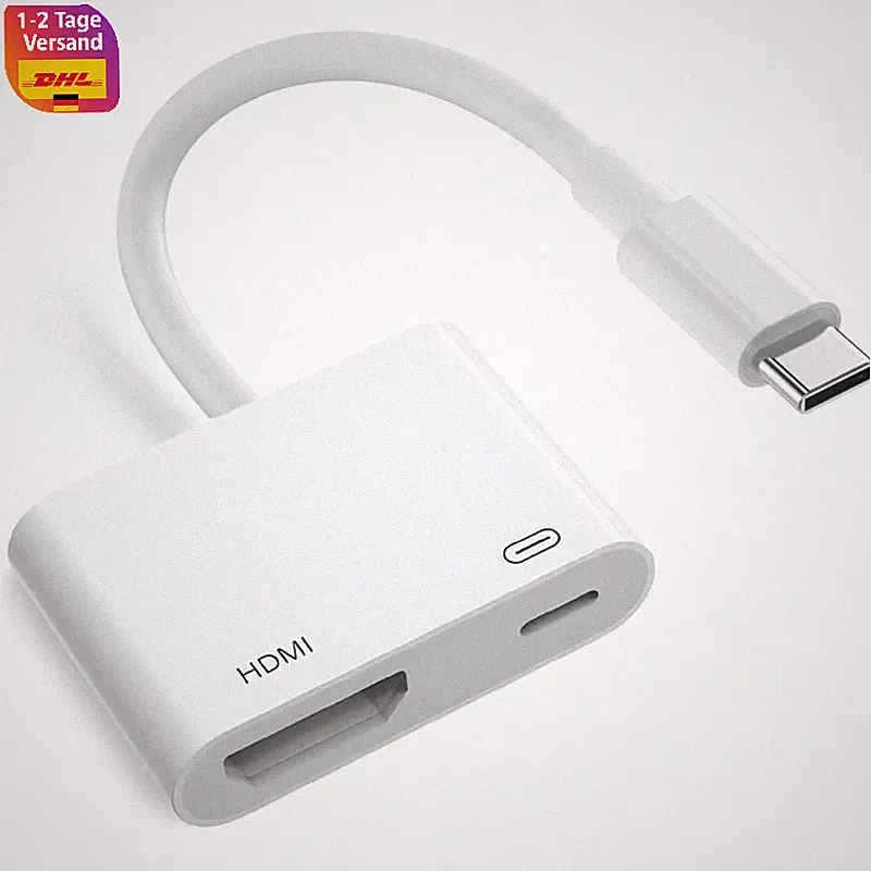 USB-C zu HDMI Adapter 4K 60Hz für iPhone 15 16 MacBook Pro Air iPad Pro