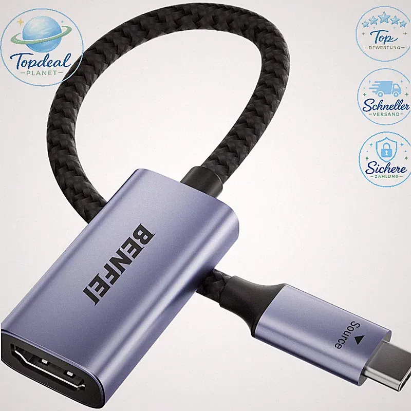 USB-C zu HDMI Adapter 4K 60Hz für iPhone 15 Pro Max Thunderbolt 3 4 5