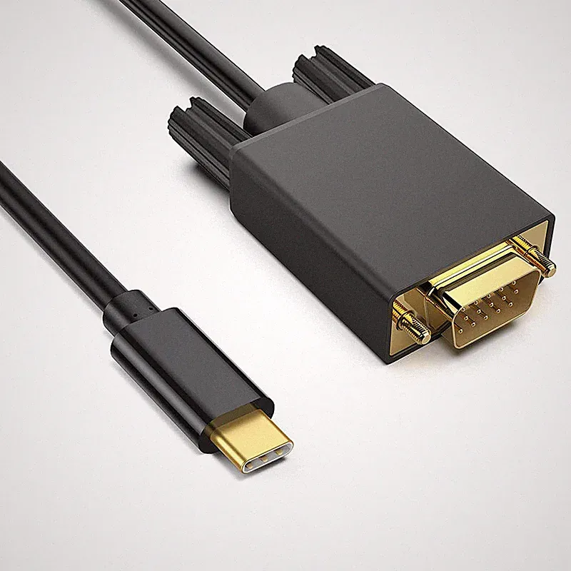 USB3.1 Typ-C auf VGA Monitor Projektor Adapter Kabel für Laptop MacBook