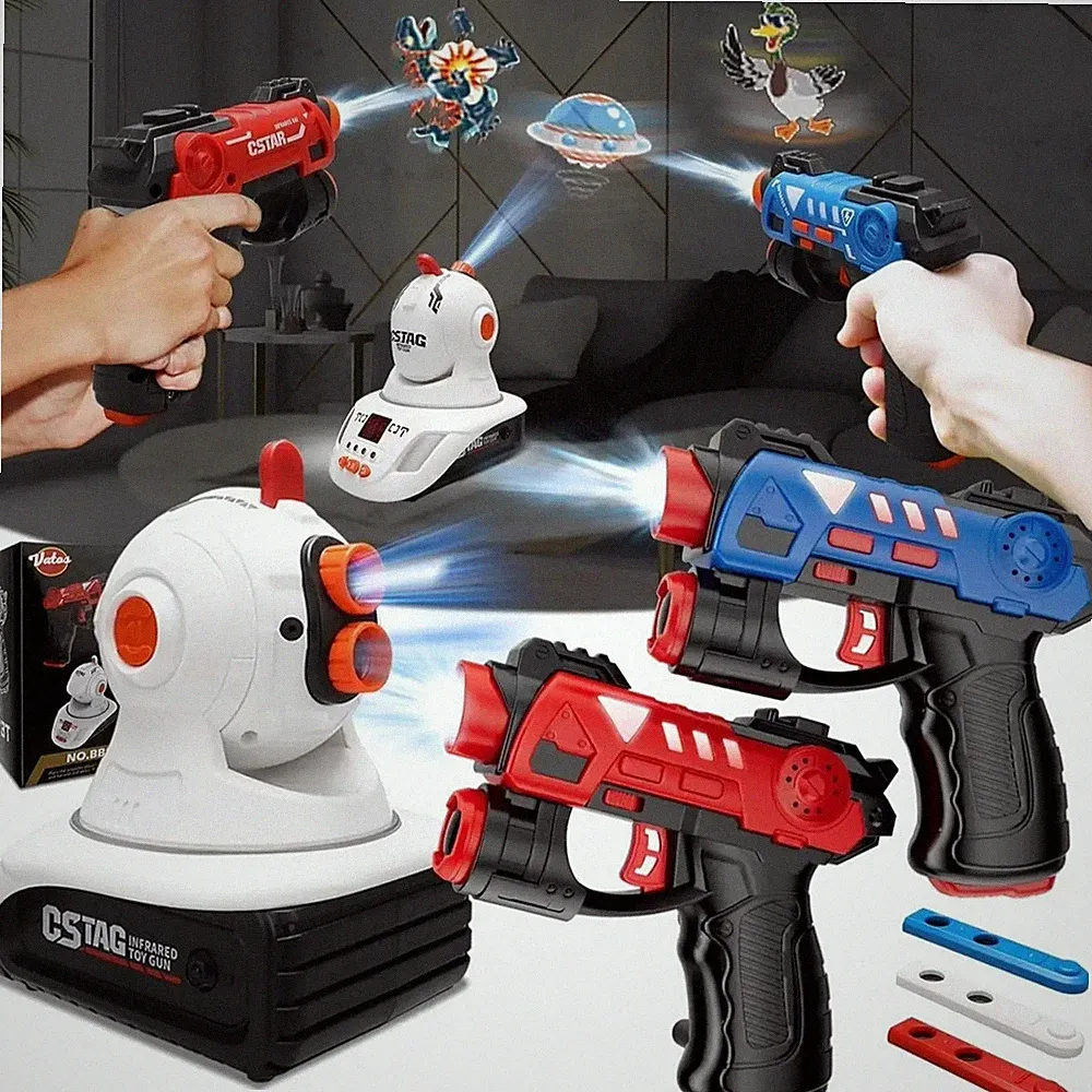 VATOS Infrarot Laser Tag Projektor Entenjagd Schießspiel | 2 Spieler C-Tag